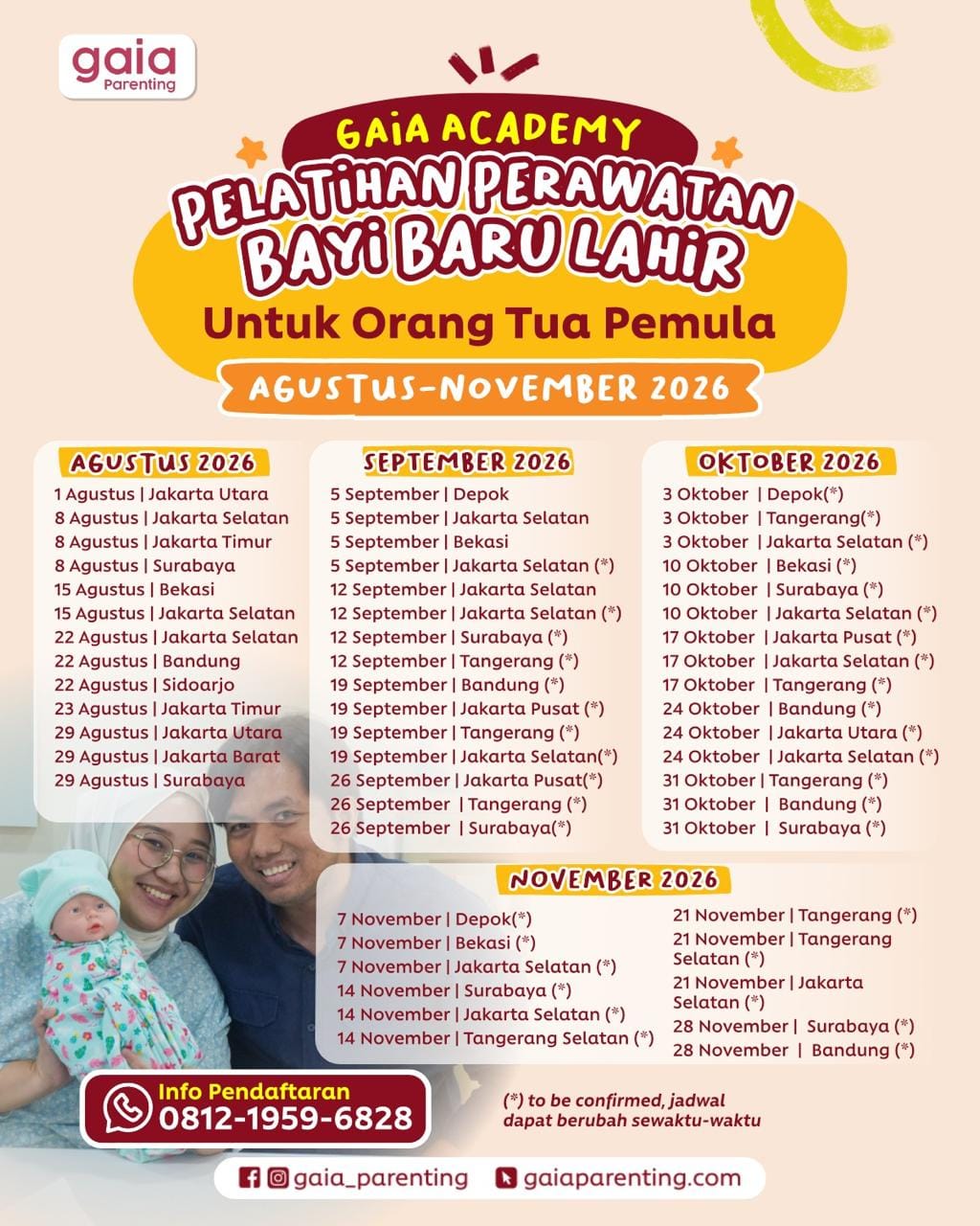 Gaia Academy: Pelatihan Perawatan Bayi Baru Lahir Untuk Orang Tua Pemula logo