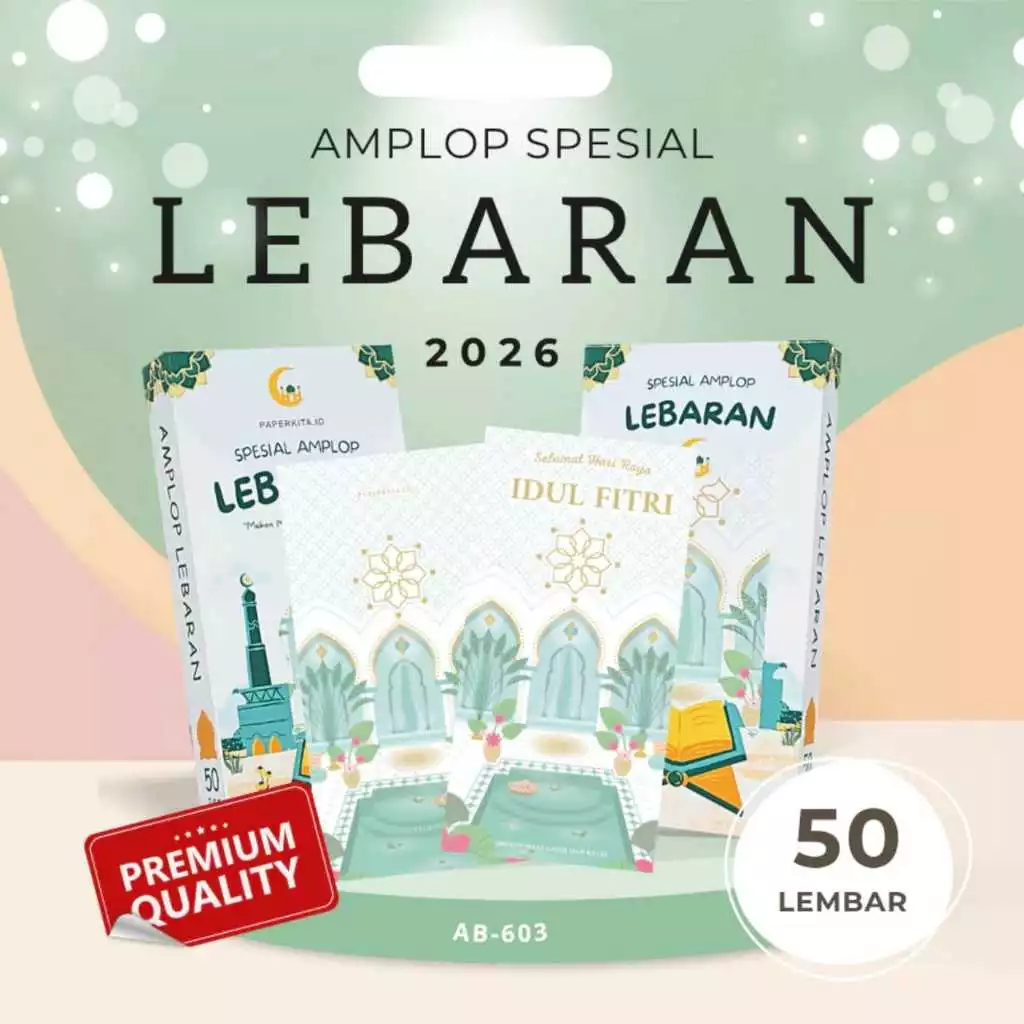 Premium Amplop Lebaran 2026 Ukuran Besar 50Pcs Eksklusif - LD logo