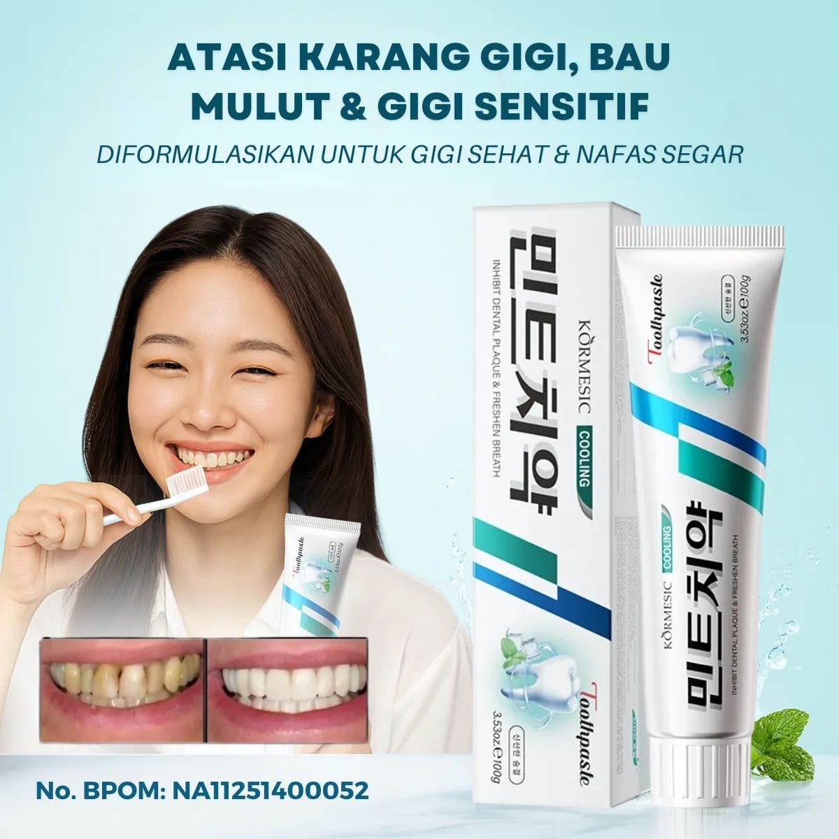 Slimora Blue Toothpaste BPOM BL62-32 logo