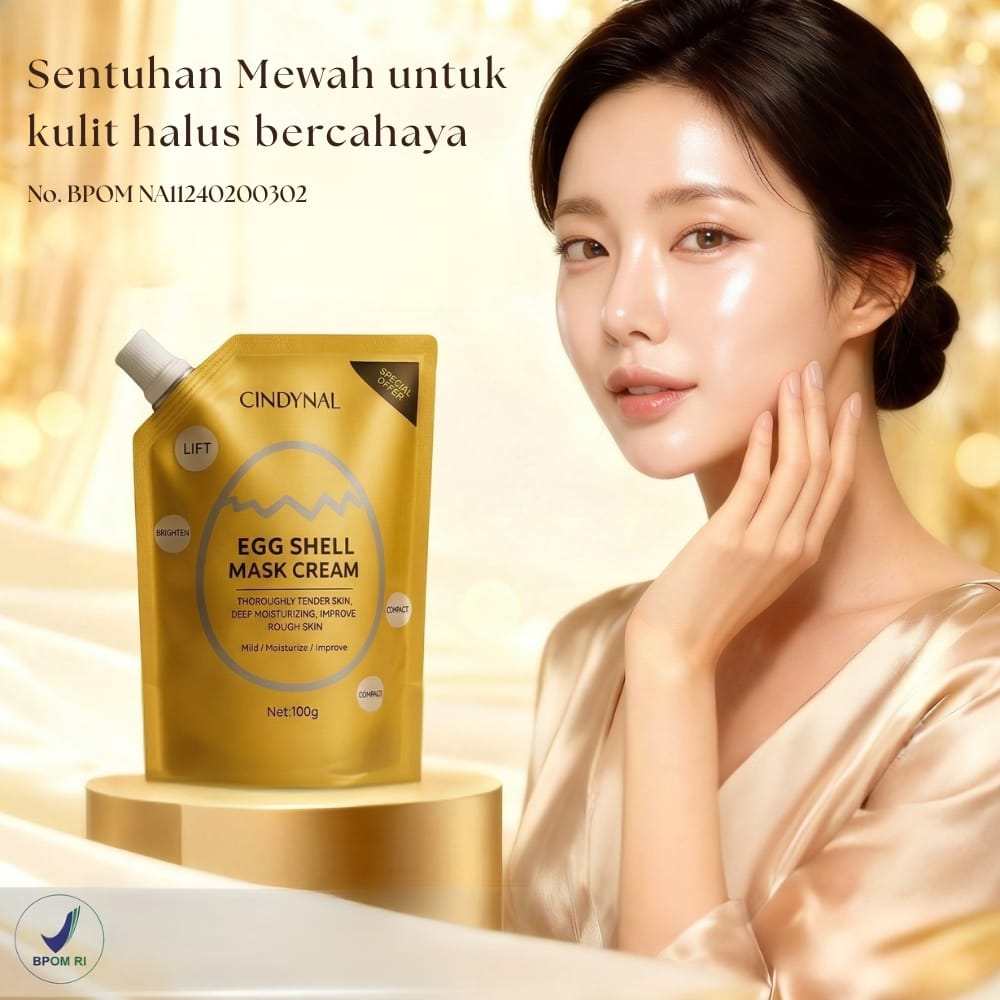 Gold Mask Eggshell Premium BPOM HR62-4 new logo