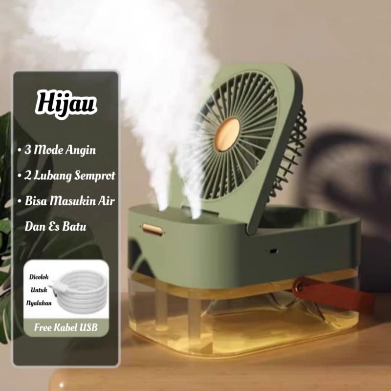 Kipas Angin AC Mini Portable LED Air Cooler ✨ logo