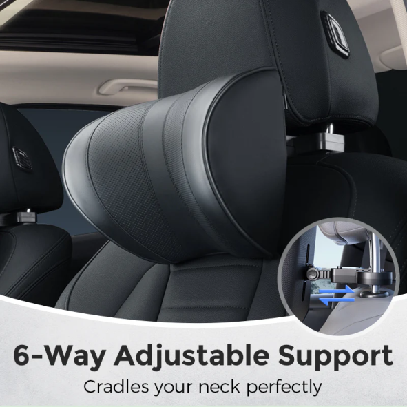Adjustable U-Shaped Car Headrest Pillow