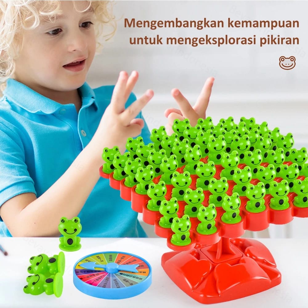 Family Game Tree Frog Balance ⚡ logo