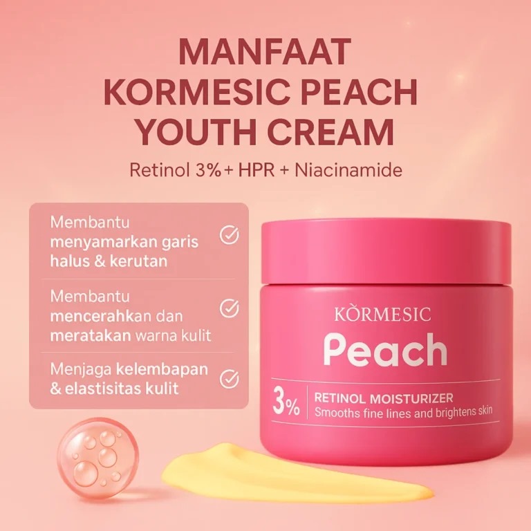 Kormesic Peach Youth Cream BPOM MR62-49