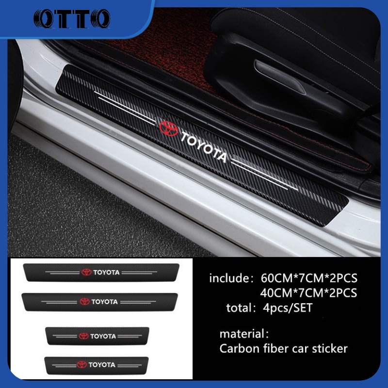 Sticker Carbon 4pcs Mobil ⚡ logo