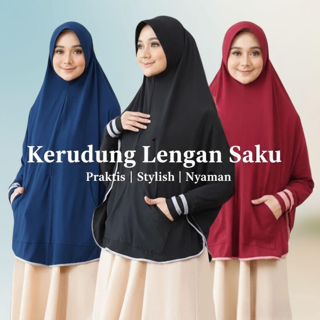 Kerudung Lengan Saku