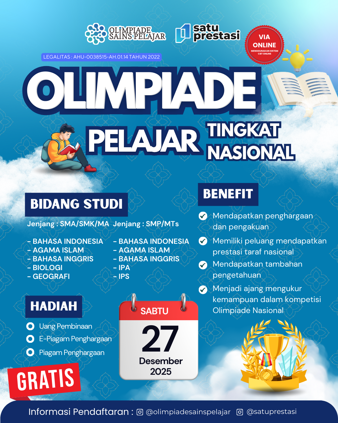 OLIMPIADE PELAJAR TINGKAT NASIONAL - 27 DESEMBER 2025 OSPXSP logo