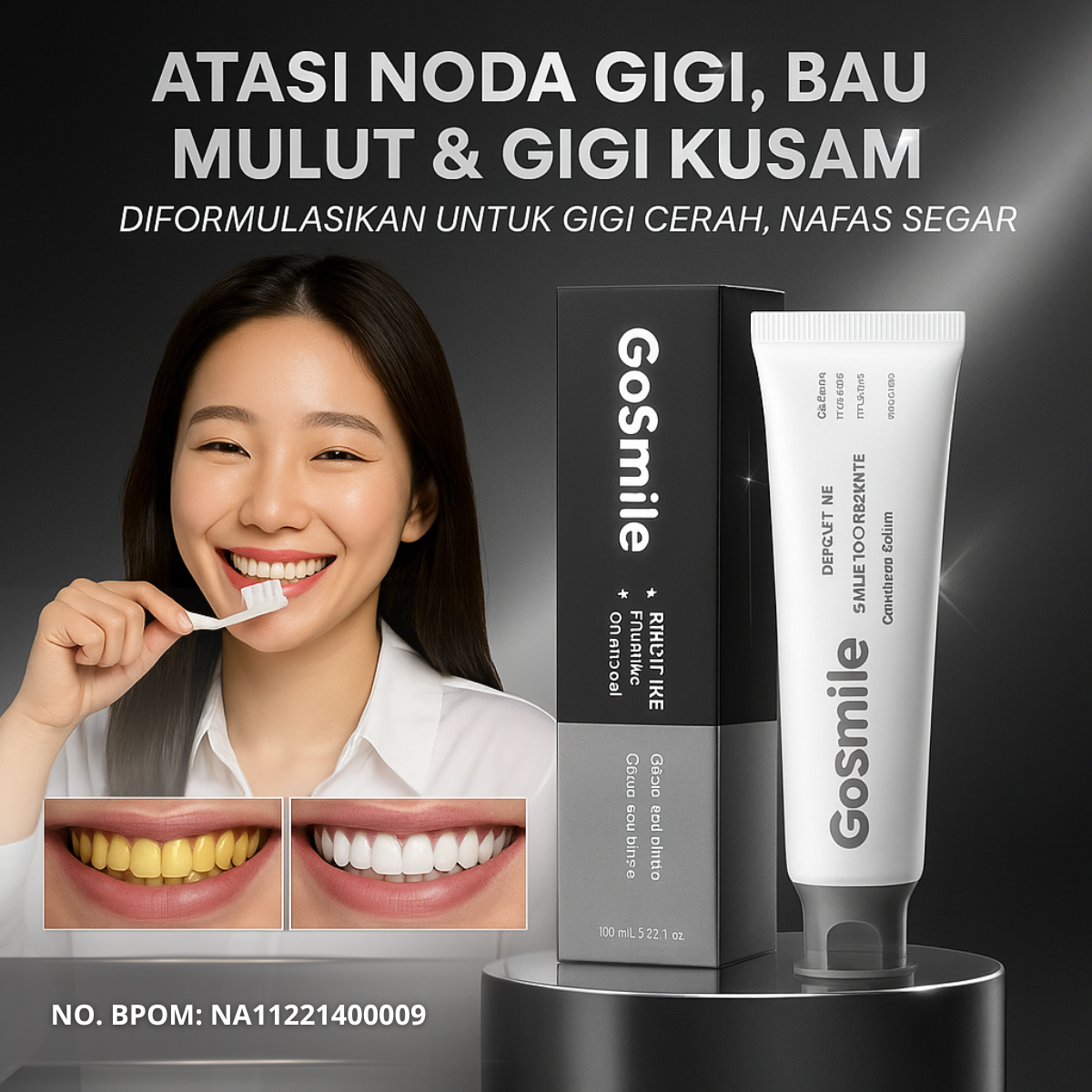 GoSmile BPOM MR77-EJ350 logo