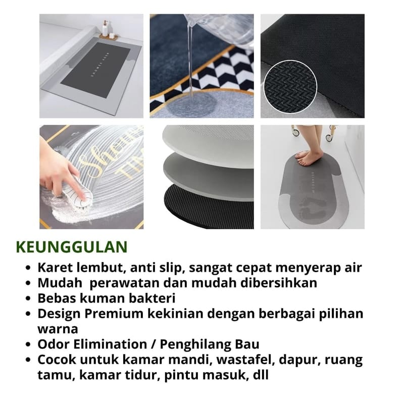 keset kamar mandi diatomite YP