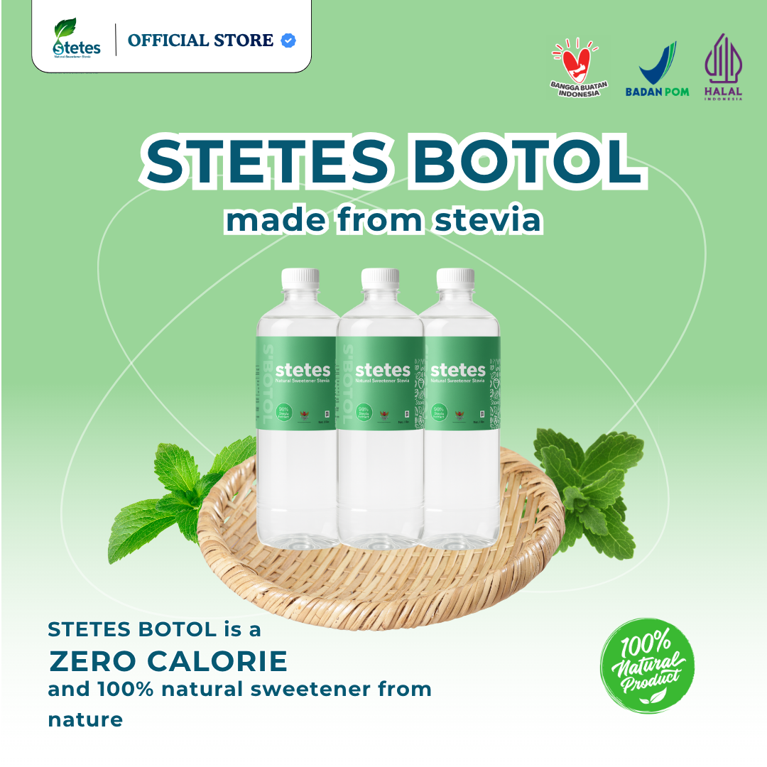STETES BOTOL - Simple Sirup - Liquid 1L - Pemanis Stevia Tanpa Gula sehat Untuk Keluarga logo