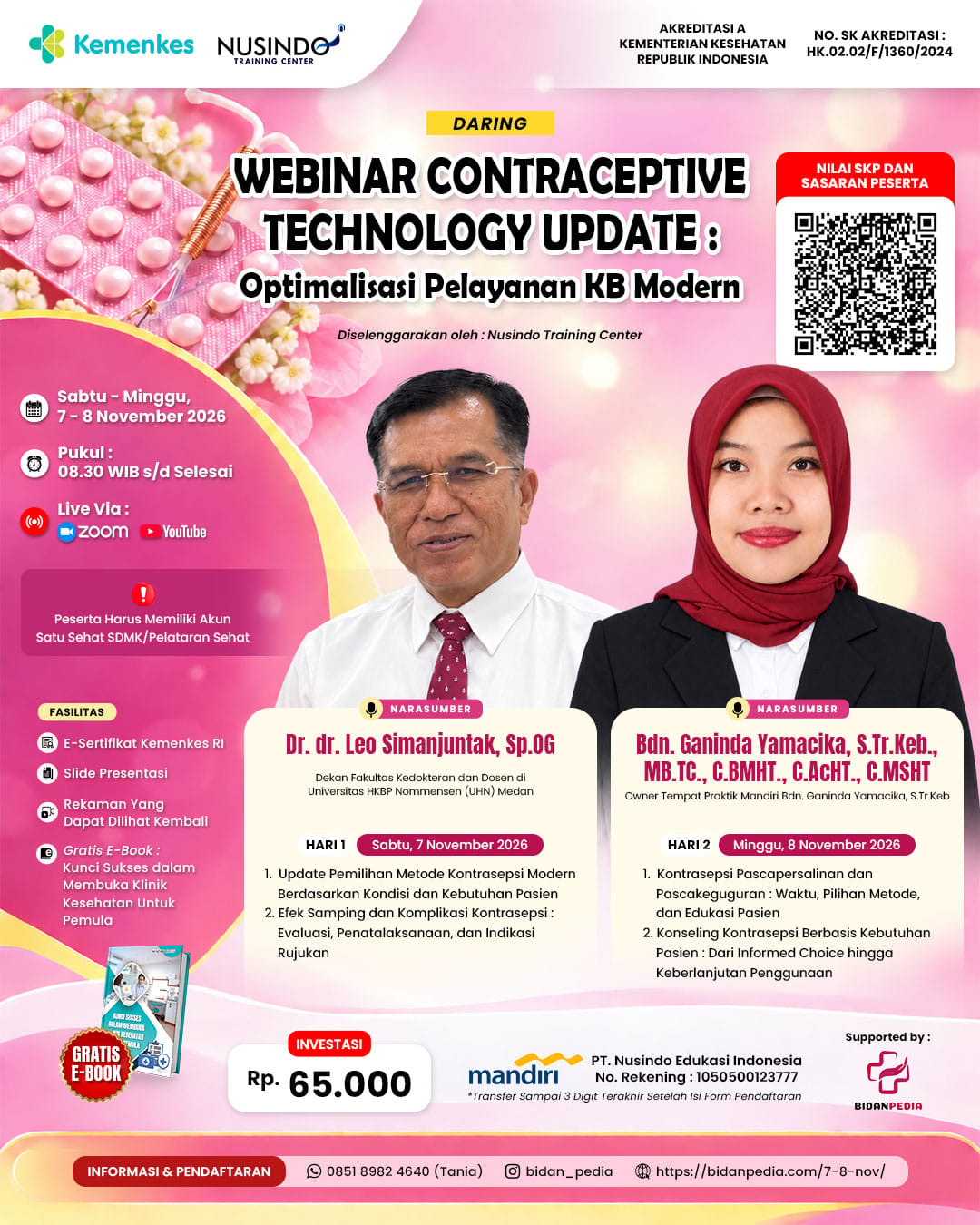 Webinar Contraceptive Technology Update: Optimalisasi Pelayanan KB Modern logo