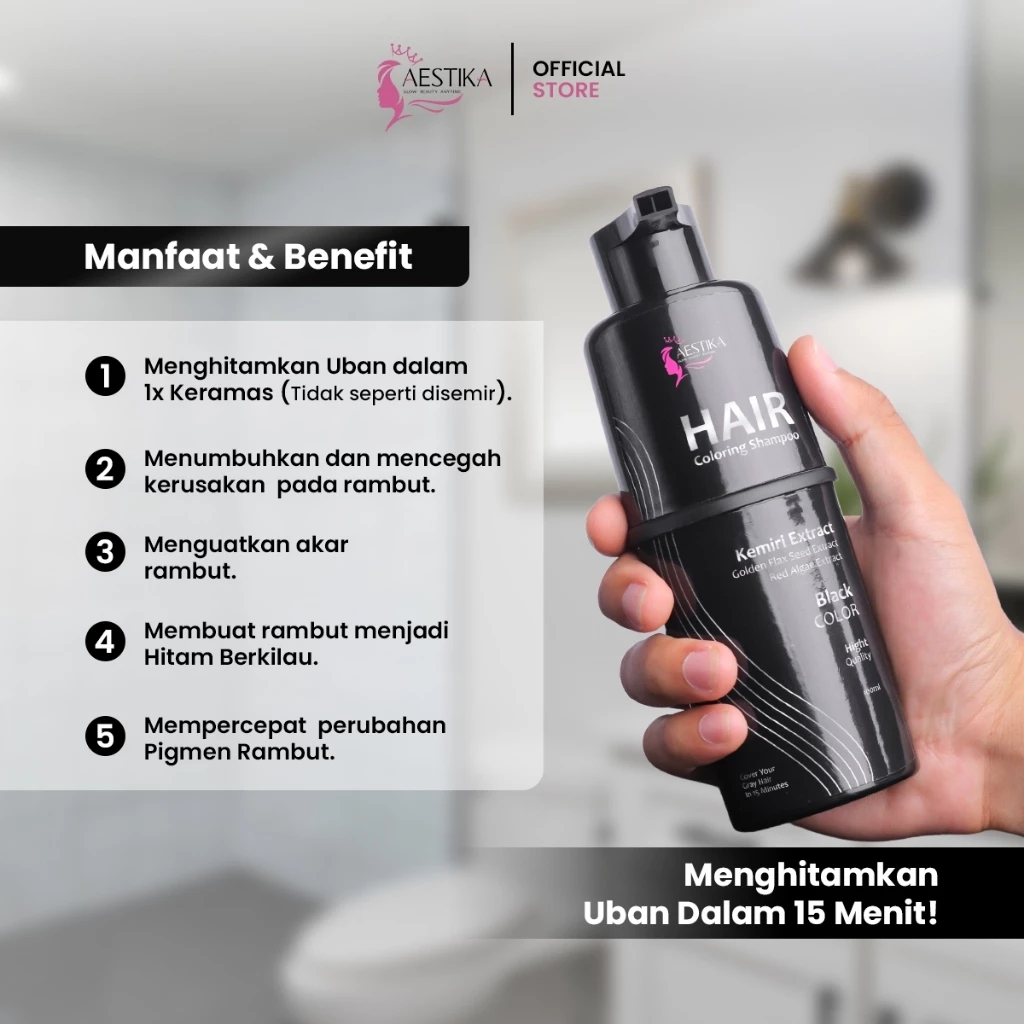 Aestika Hair Coloring Shampoo - FB - di jan