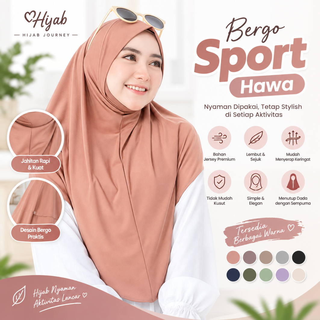 Jilbab Instan Jersey Premium 1