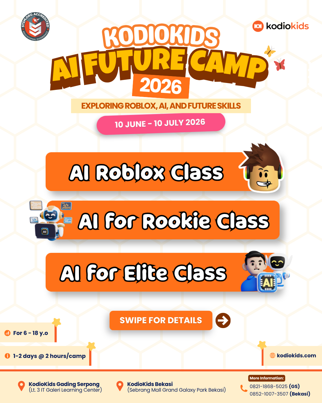 Kodiokids AI Future Camp 2026 (Bekasi) logo