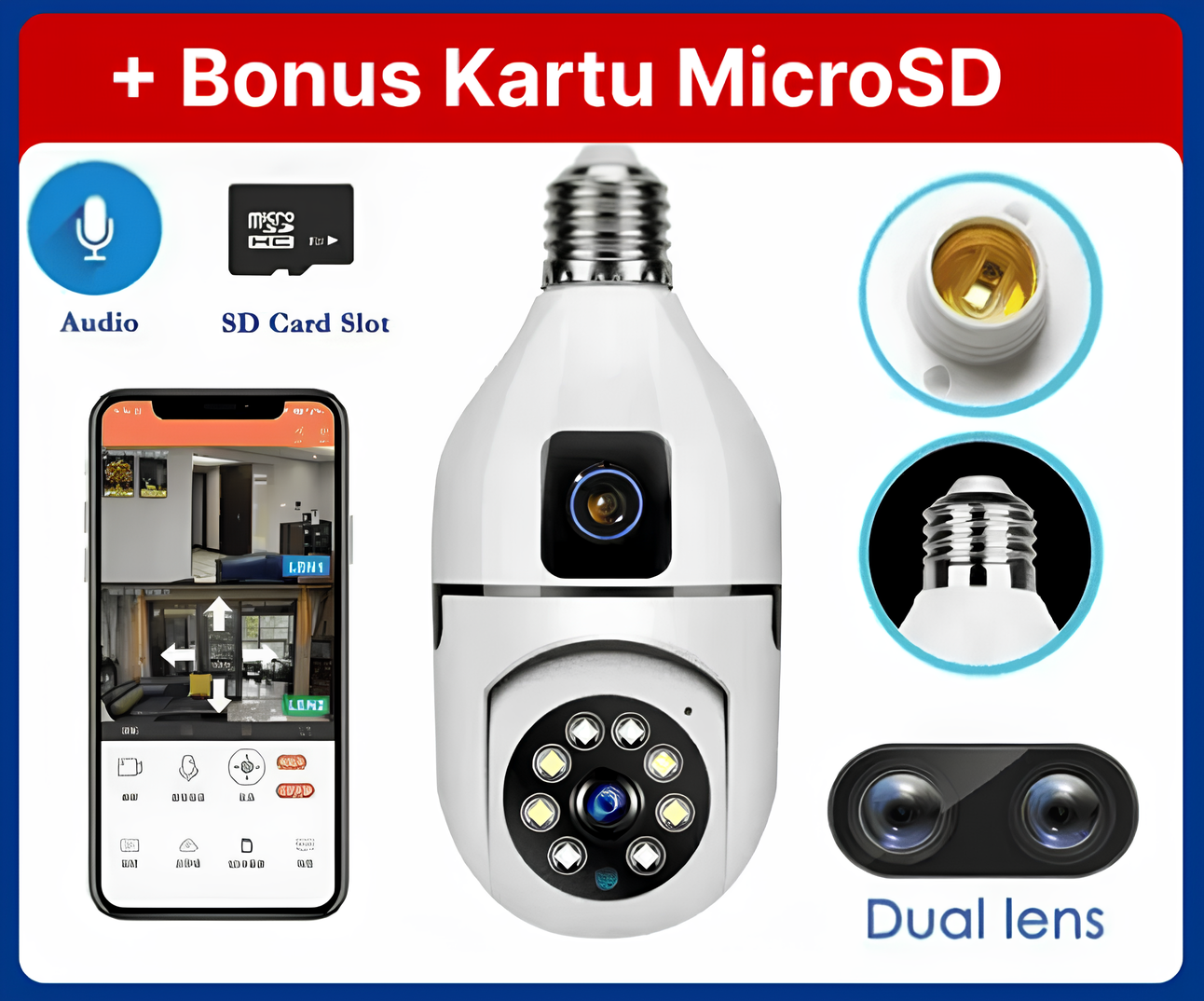 Smart CCTV Bohlam Lampu - SV logo