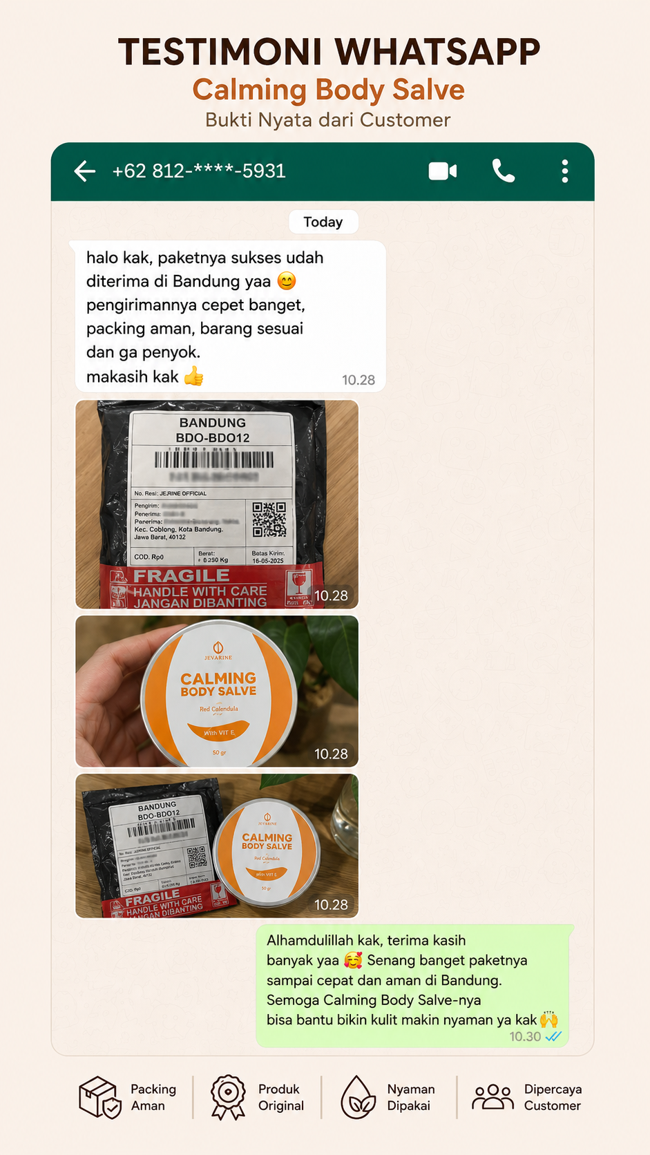 Testimoni Jevarine