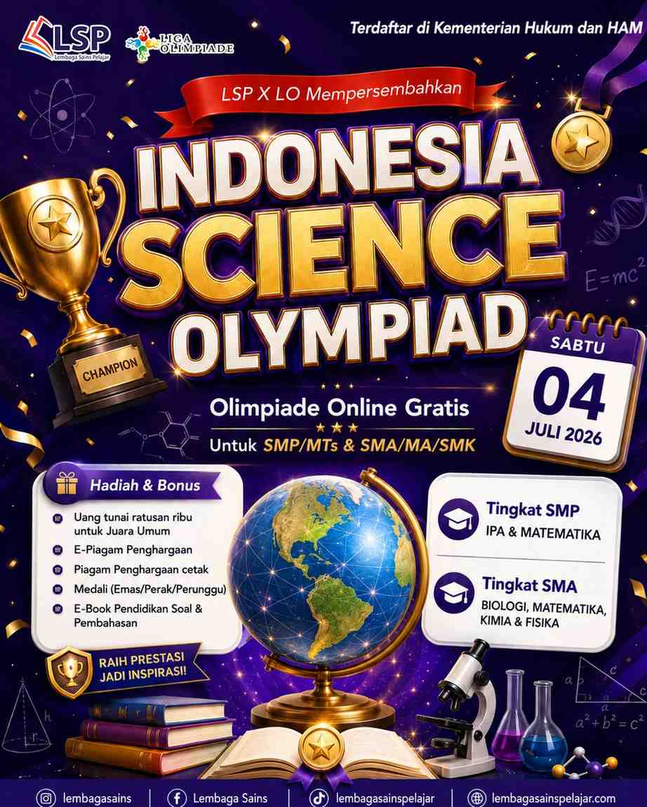 INDONESIA SCIENCE OLYMPIAD 2026 (LSP) logo