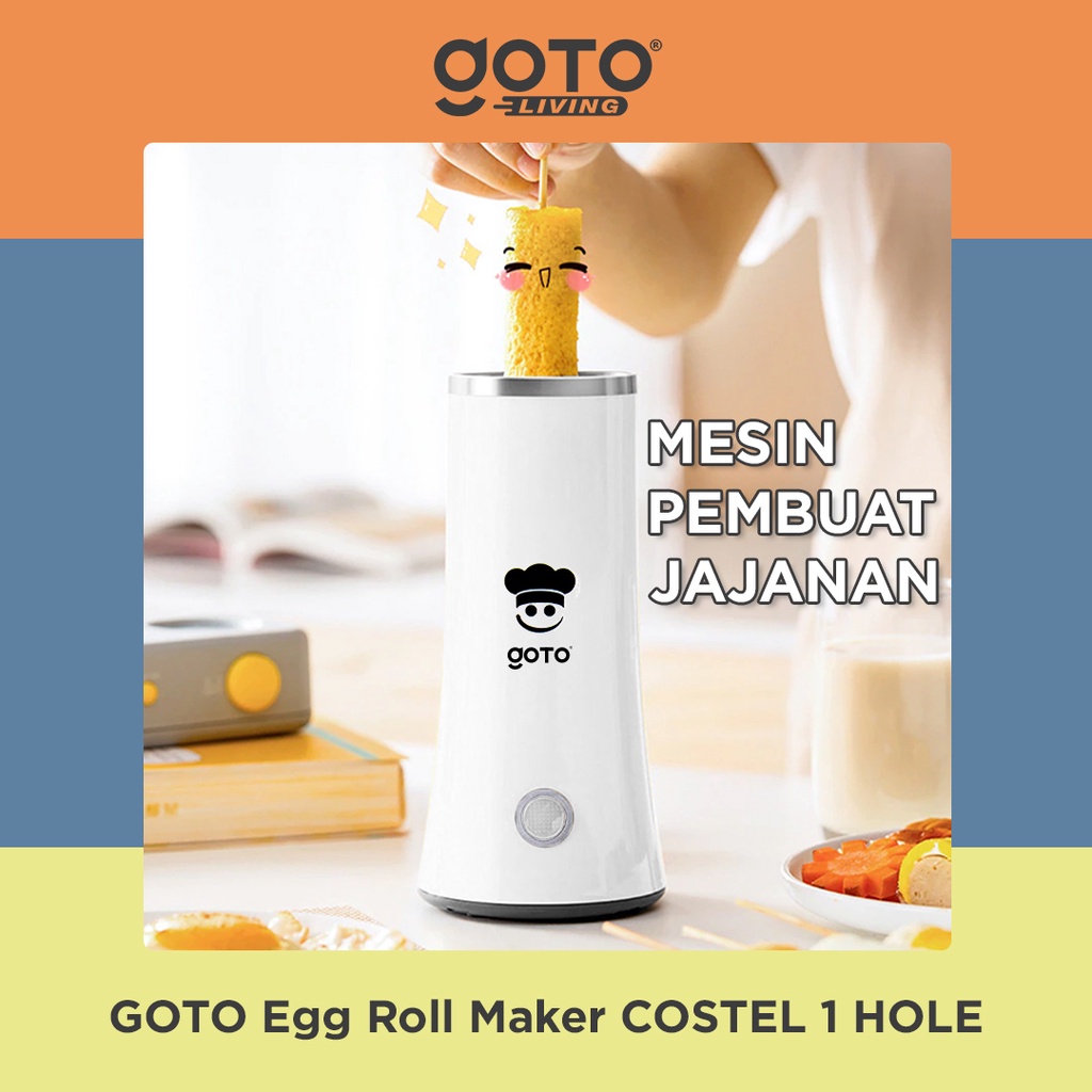 Costel 1 Hole White Egg Roll Maker ⚡ logo