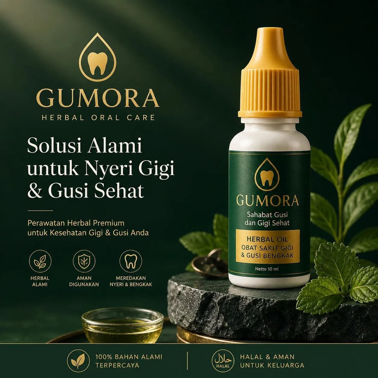 GUMORA HERBAL ORAL CARE logo