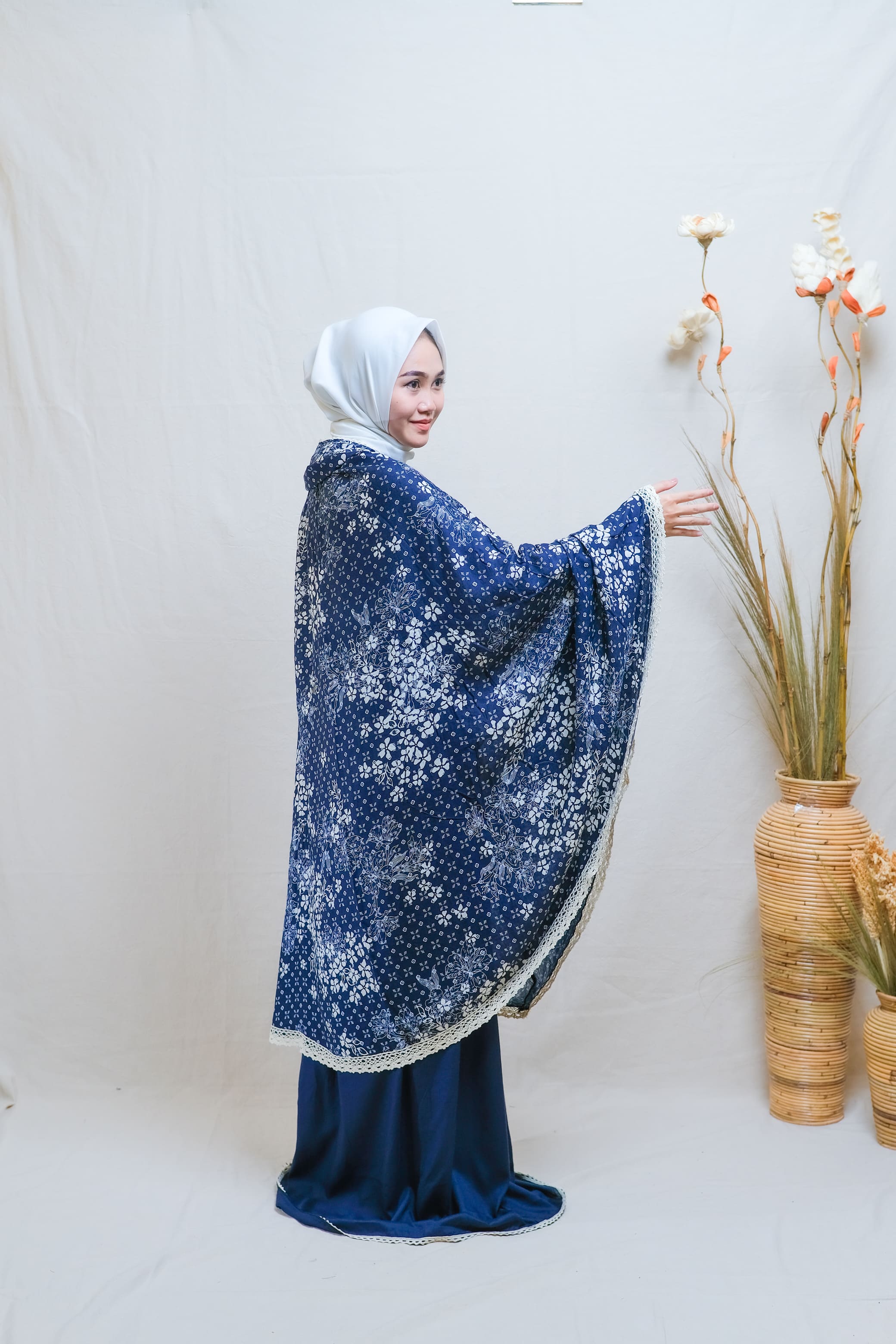 Mukena Dewasa Katun Rayon Premium Motif Aruna