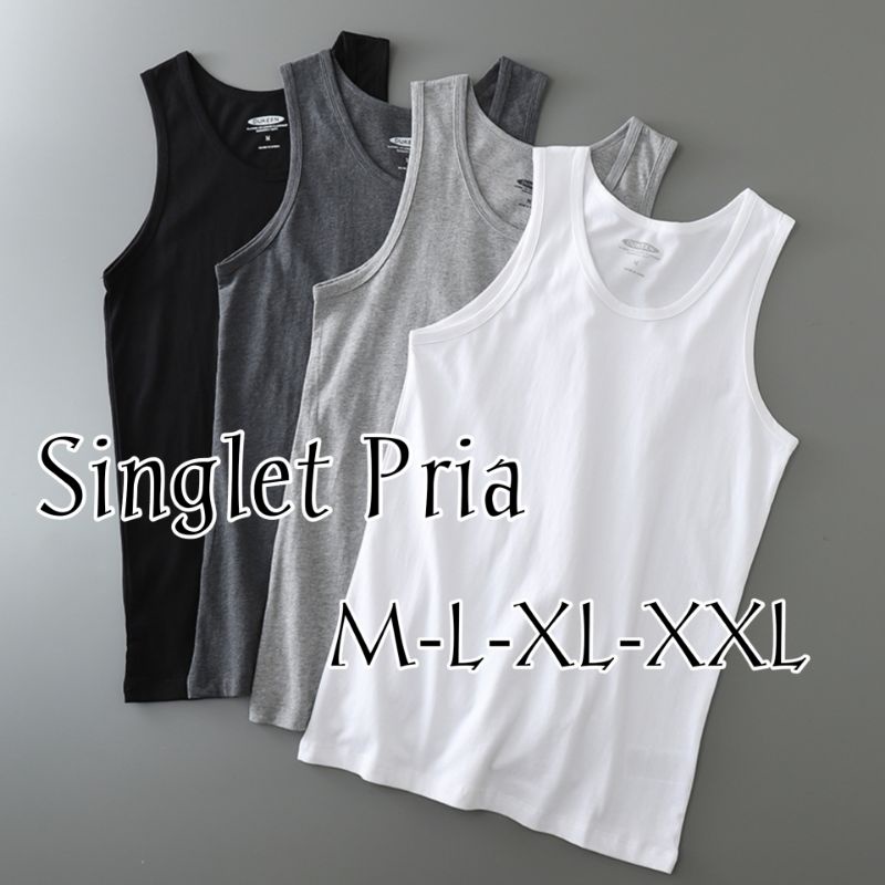 Kaos Singlet Premium Pria logo