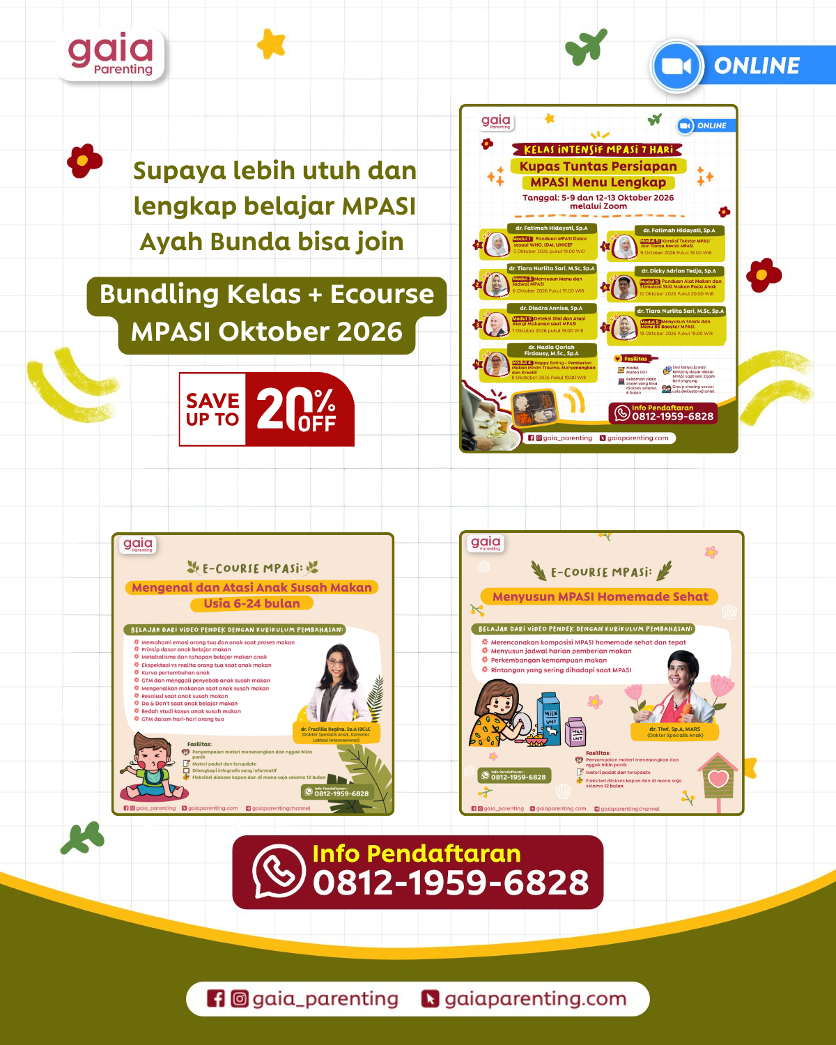 Kelas Intensif MPASI 7 Hari: Kupas Tuntas Persiapan & Fundamental MPASI Menu Lengkap