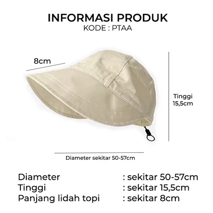 Topi wanita Pelindung UV Matahari logo