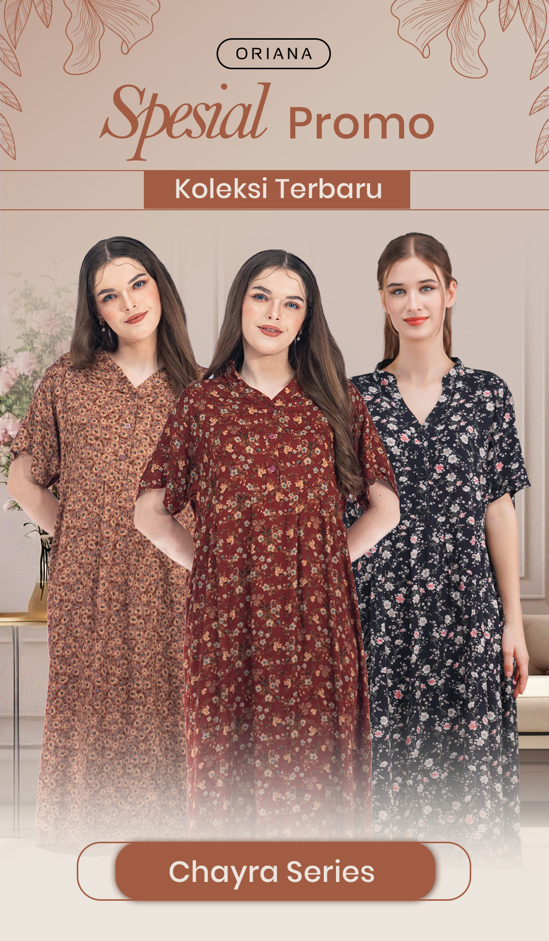 # FADS - Homewear Maxi-dress Chayra Rami Ditzy dan Ansara Series Anora (109-1 pcs) ASC logo