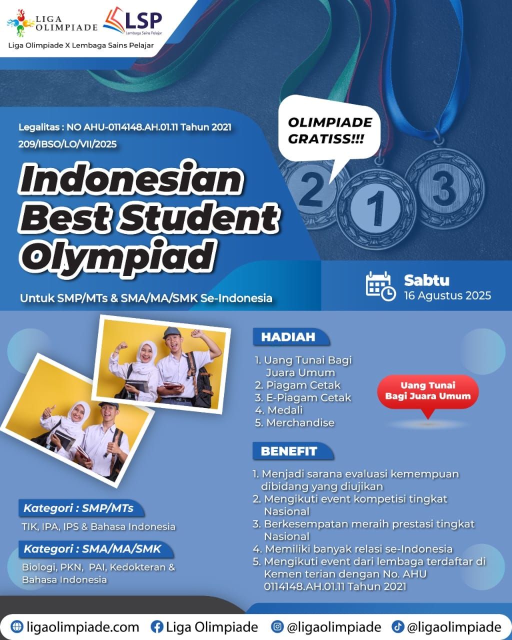 INDONESIAN BEST STUDENT OLYMPIAD logo