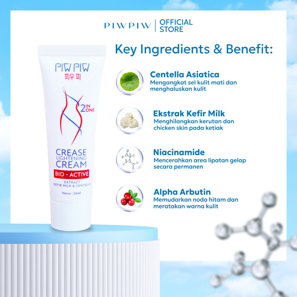 Piwpiw Krim Pemutih Ketiak & Area Lipatan - SF FBE