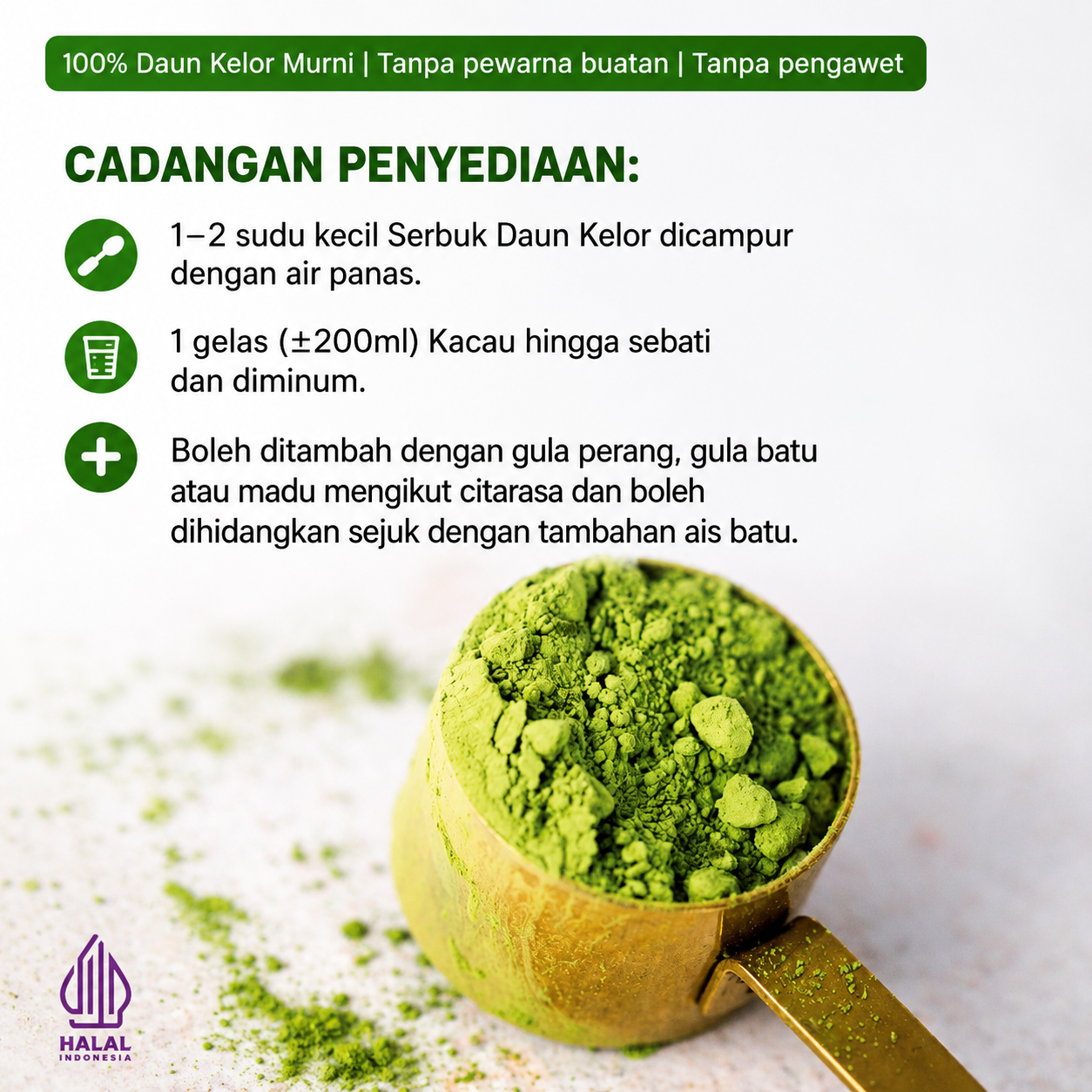 Serbuk Daun Kelor Semula Jadi logo