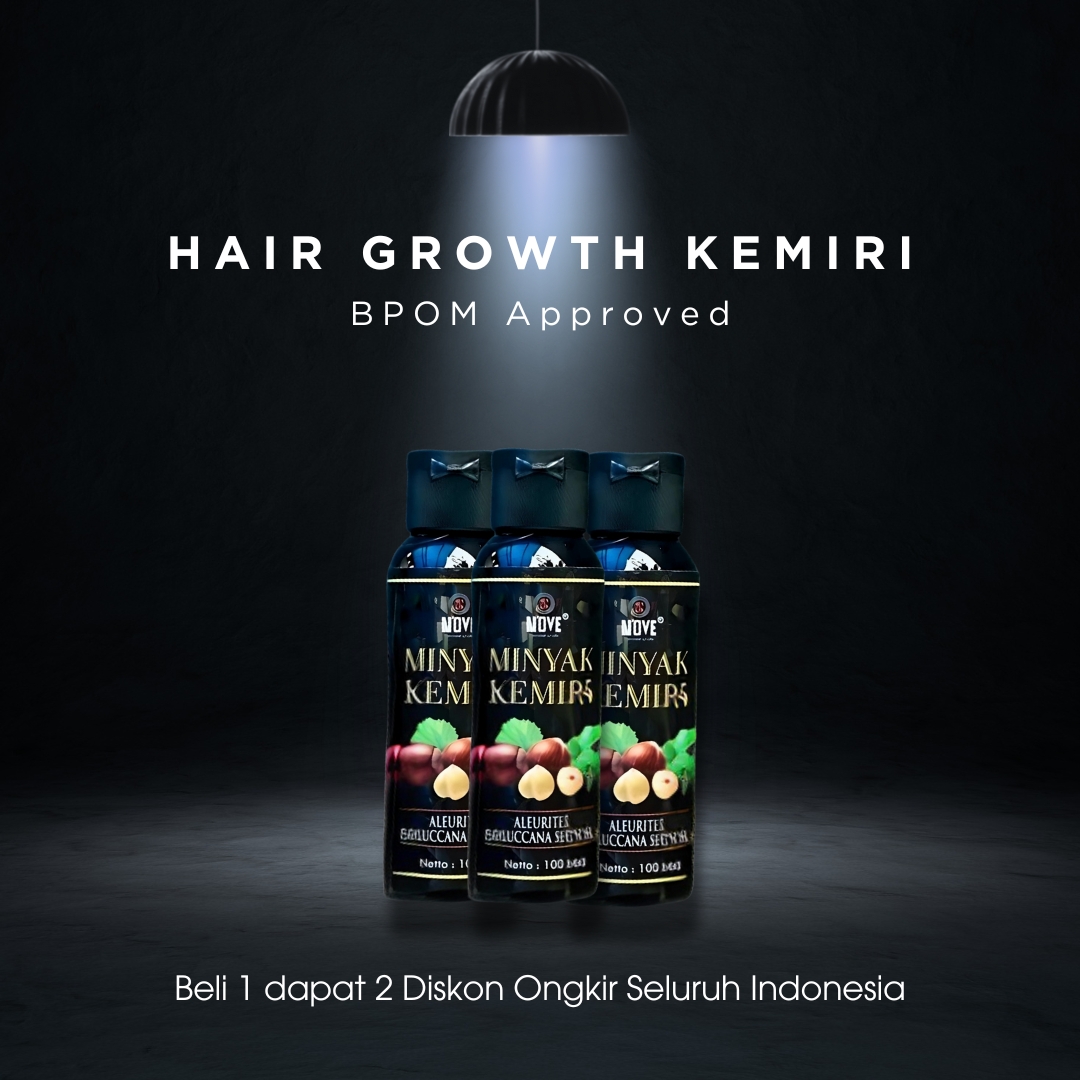 Hair Growth Kemiri Oil BPOM HR77-3 logo