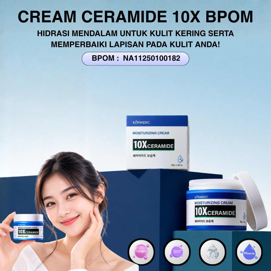 Cream Ceramide 10X BPOM F-G1 logo