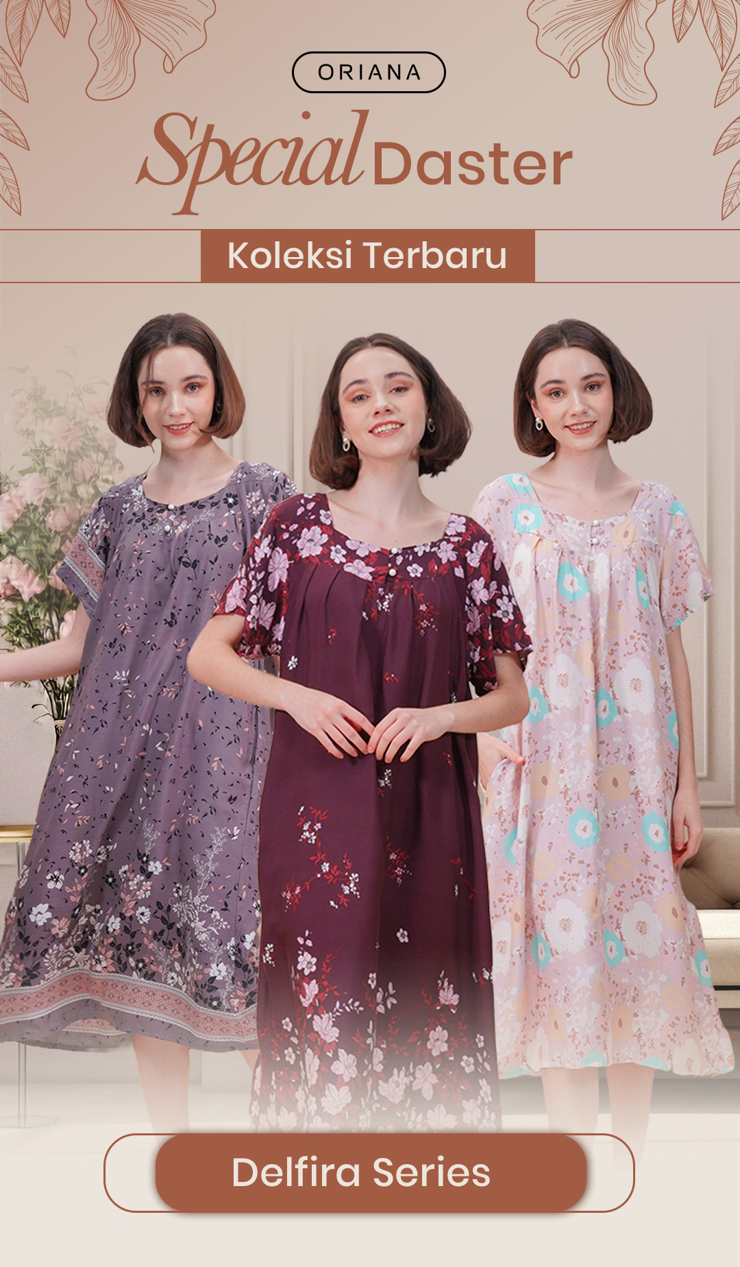 # FADS - Homewear Maxi Delfira Arumi Namizah Laluna  (116- 1 Piece)-ASC logo