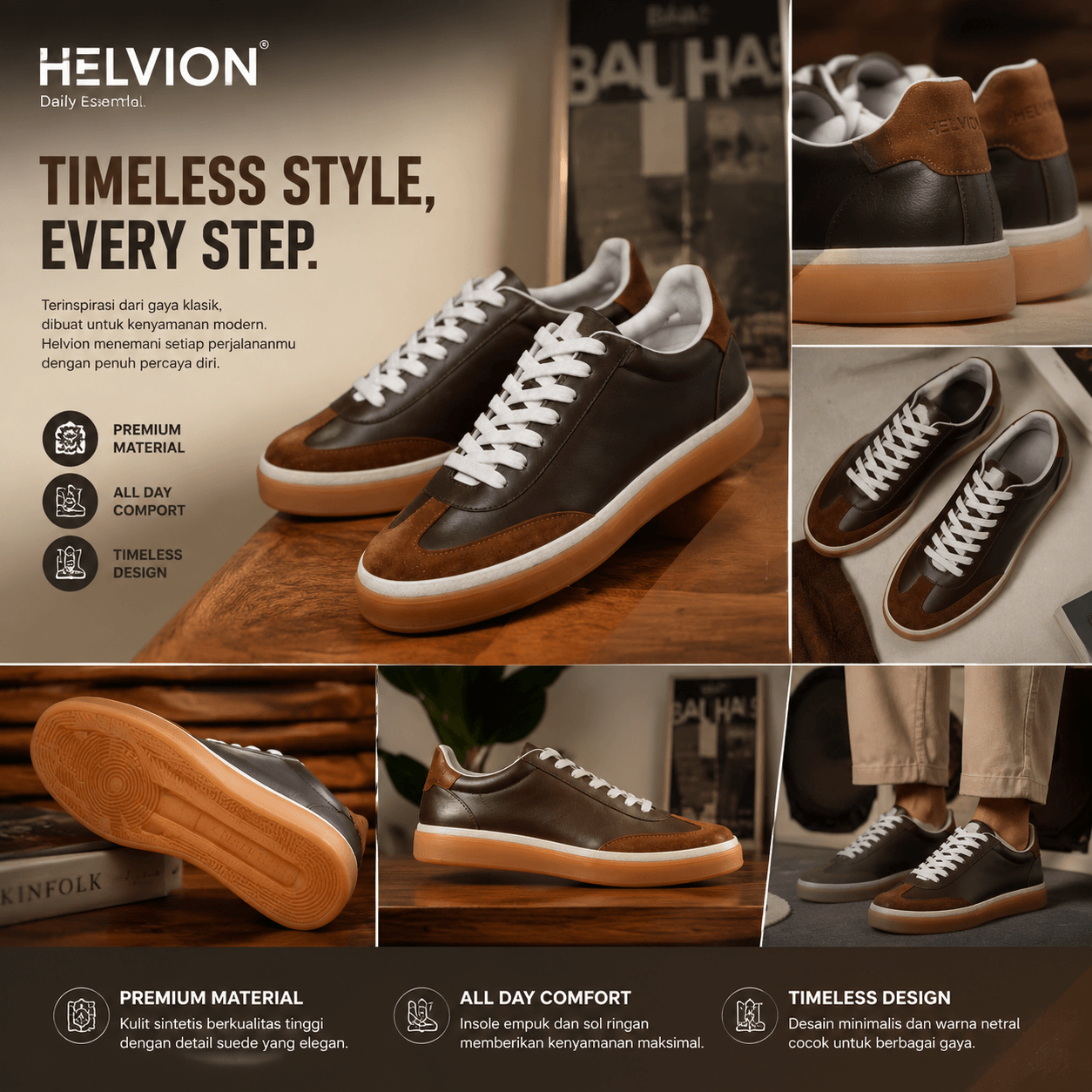 Sepatu Pria Helvino logo