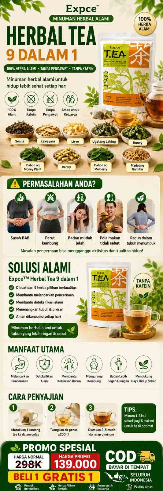 Teh Herbal 9 Bahan Alami logo