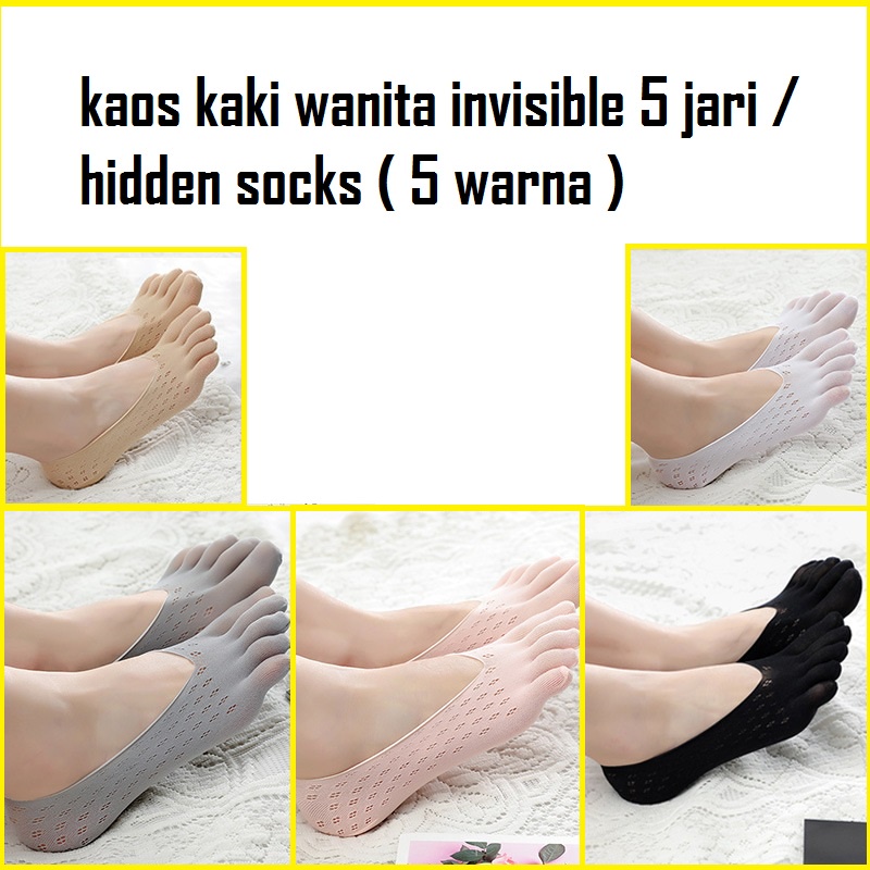 Kaos Kaki Wanita 5 Jari (3 Pasang)💰 logo