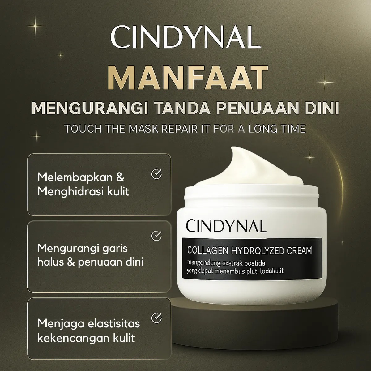Cindynal Hydro Collagen Cream BPOM SH77-Ak10