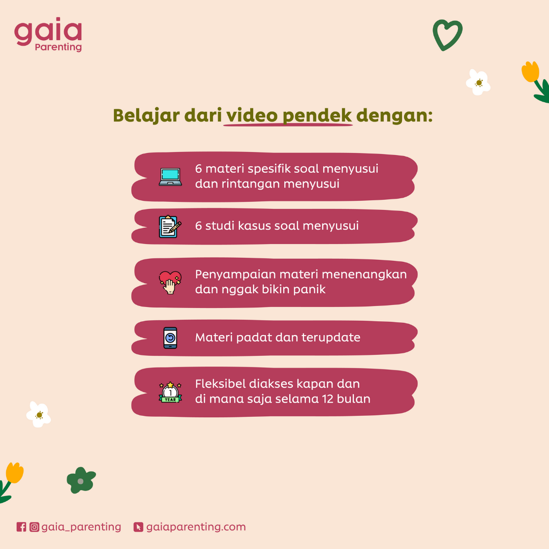 E-Course Laktasi Dokter Tiwi Step-by-Step Atasi Nyeri dan Masalah Payudara Saat Menyusui