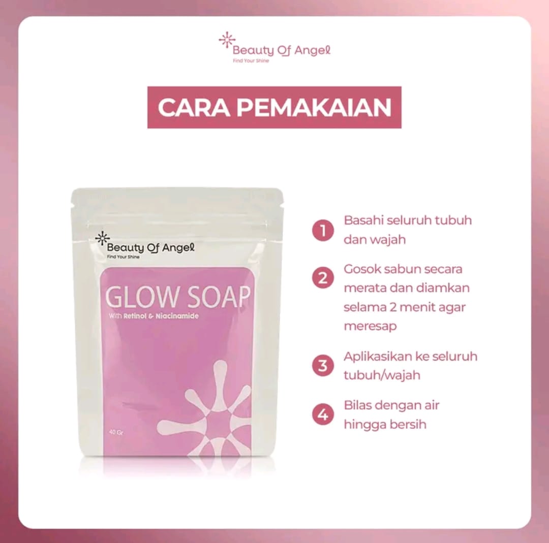 [3 Pcs] BOA Glow Soap Sabun transparan pencerah kulit a2