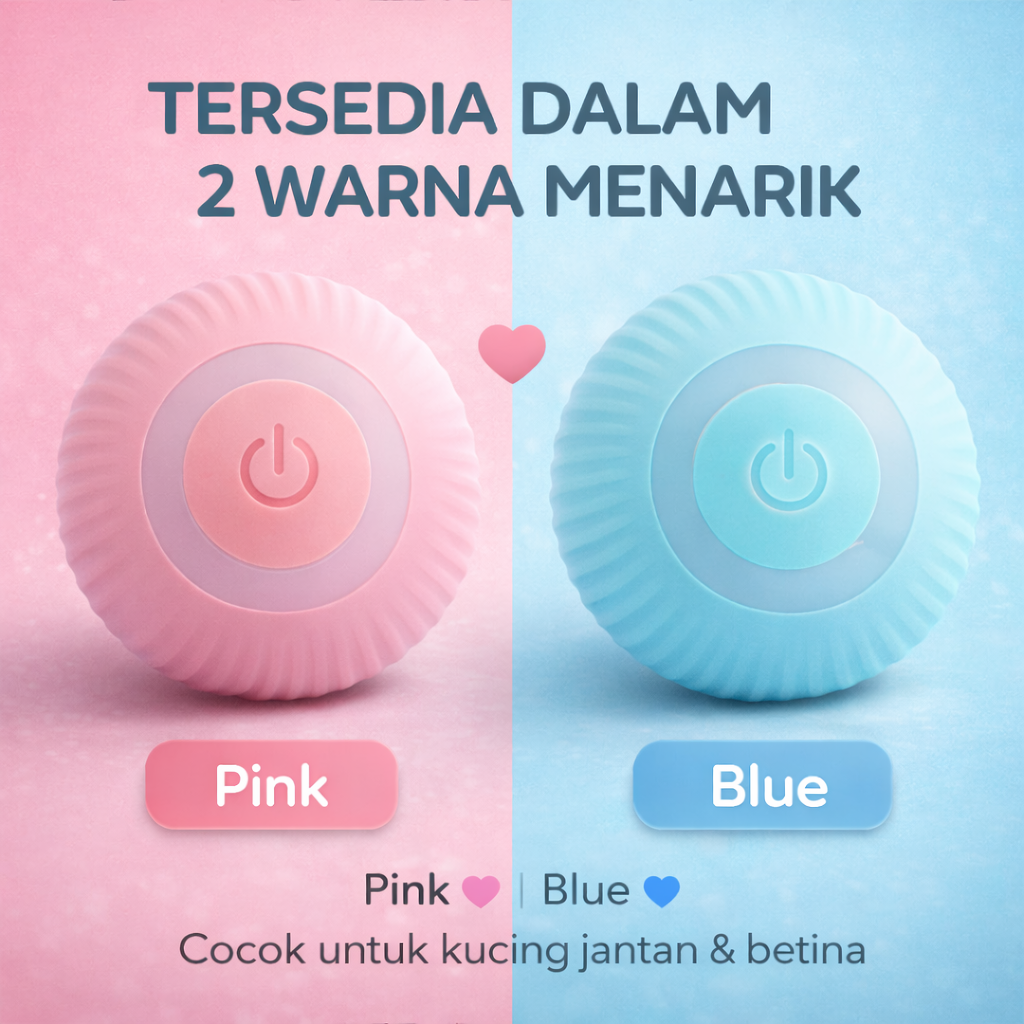 Smart Rotating Ball For Pet / Mainan Bola KucingSmart Rotating Ball For Pet / Mainan Bola Kucing