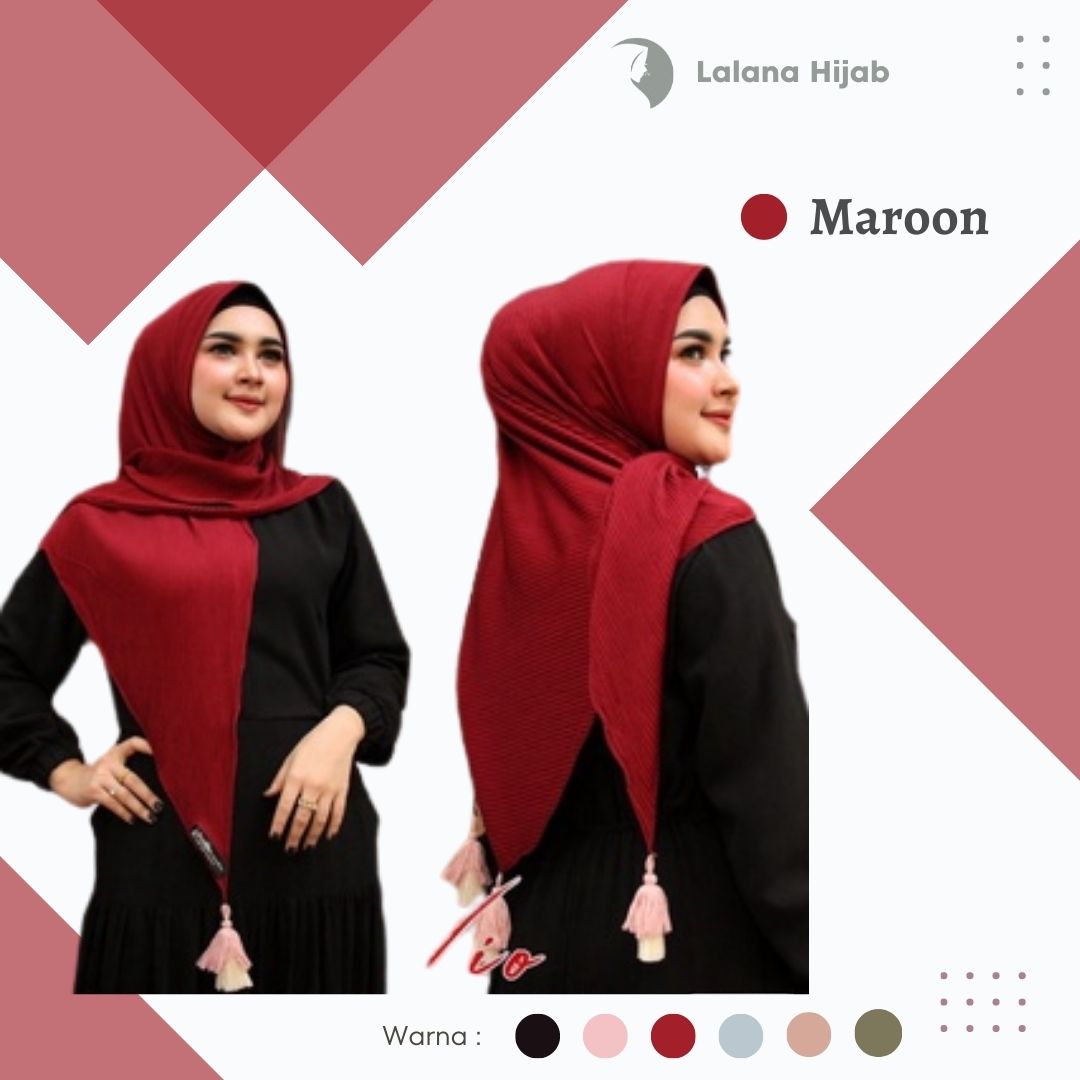 HIJAB SEGITIGA INSTAN PLISKET