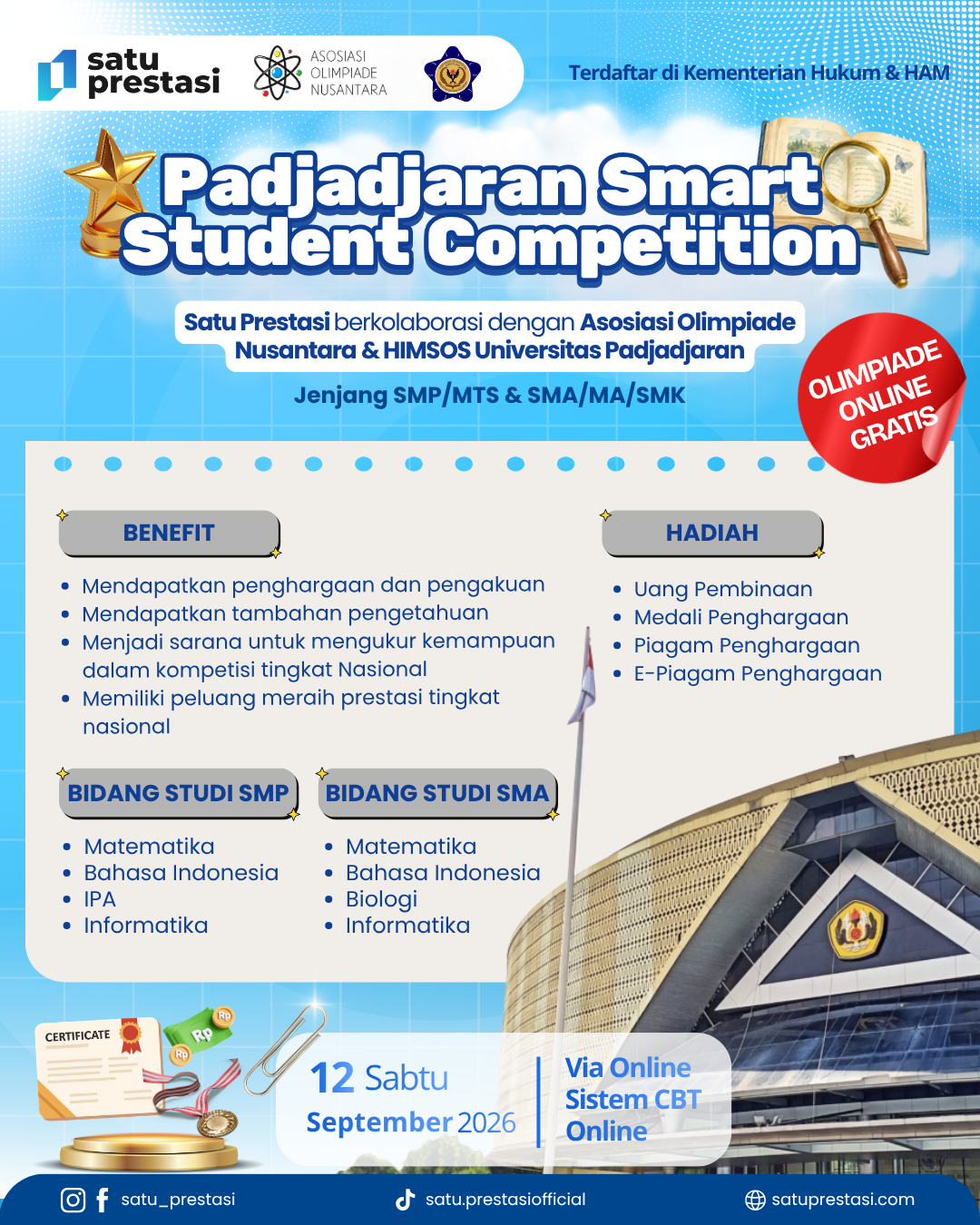 PADJADJARAN SMART STUDENT COMPETITION - SABTU, 12 SEPTEMBER 2026 - SP X AON X HIMSOS UNPAD logo