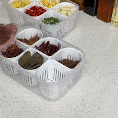 Wadah Penyimpanan Bumbu 6 slot ⚡ logo