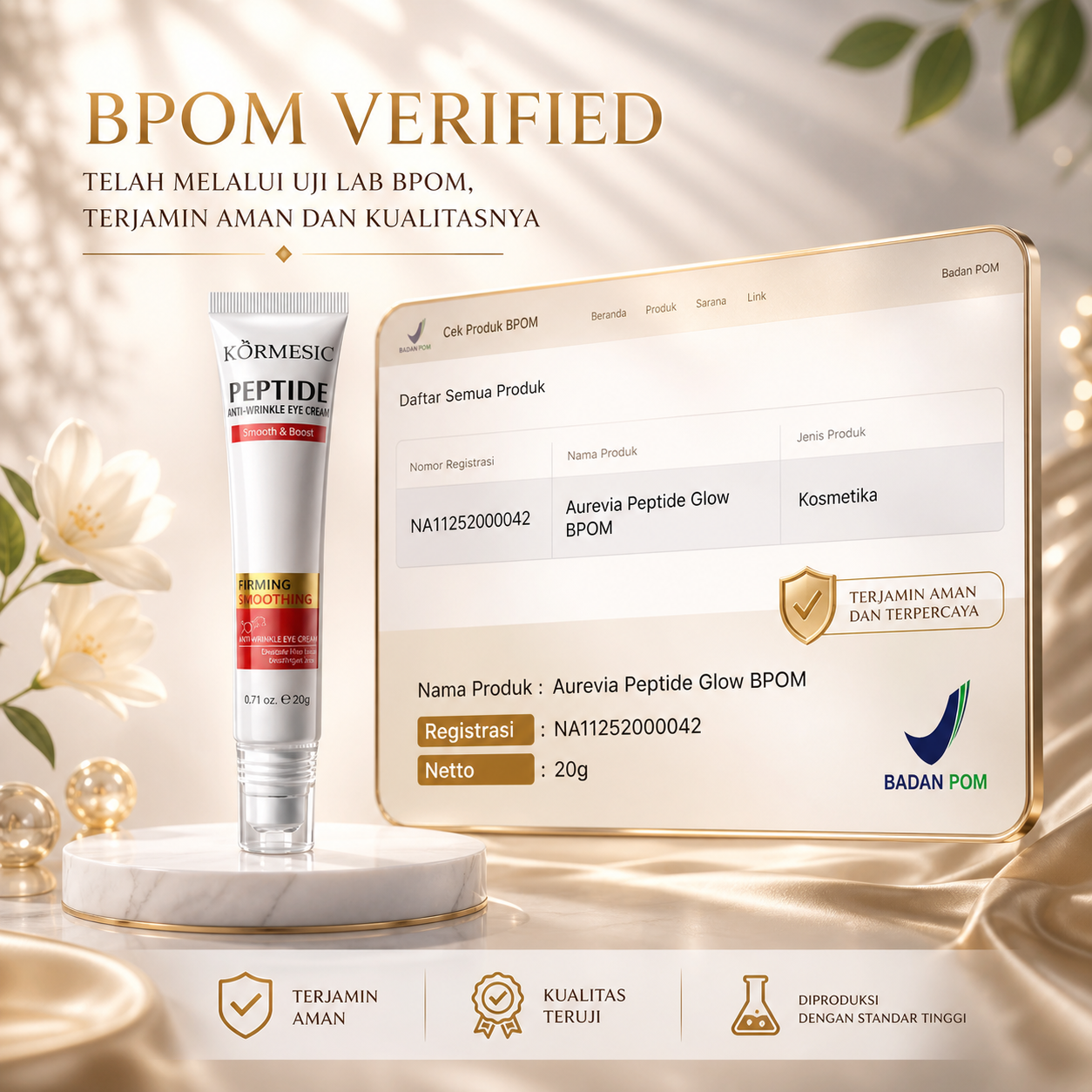 Aurevia Peptide Glow BPOM MR62-53
