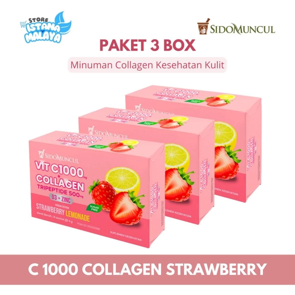 VITAMIN C 1000 + COLLAGEN SIDO MUNCUL HERBAL 3 BOX - AM logo