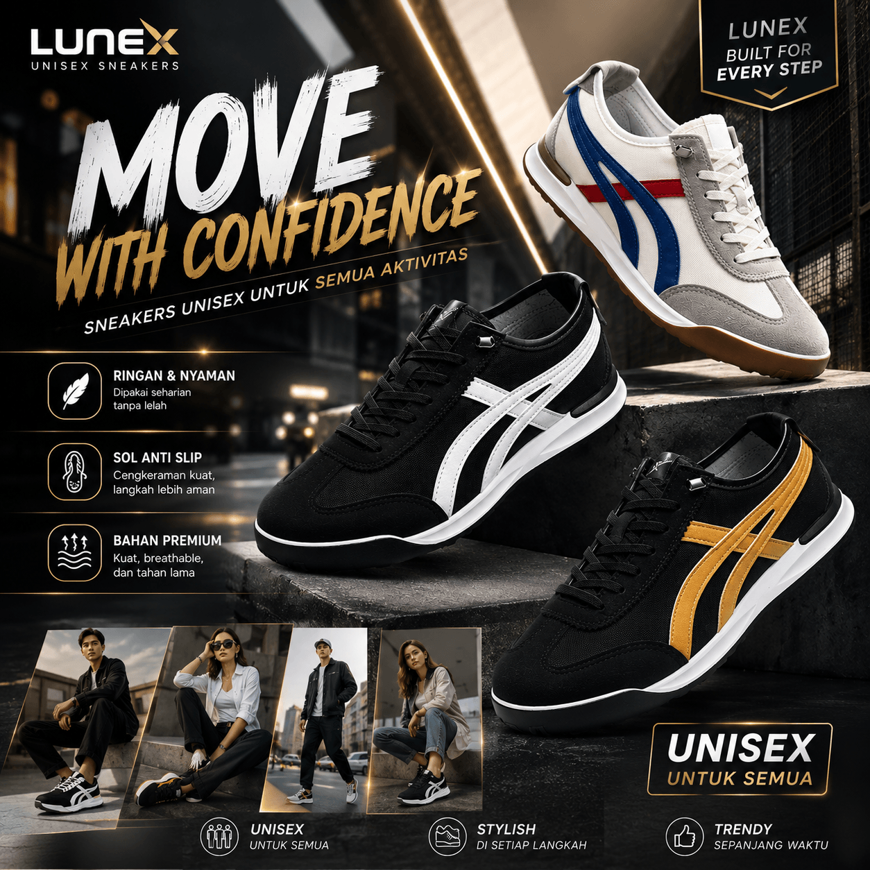 Sepatu Unisex Lunex