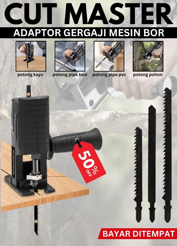 Cut Master Saw Drill / Adapter Gergaji Mesin bor logo