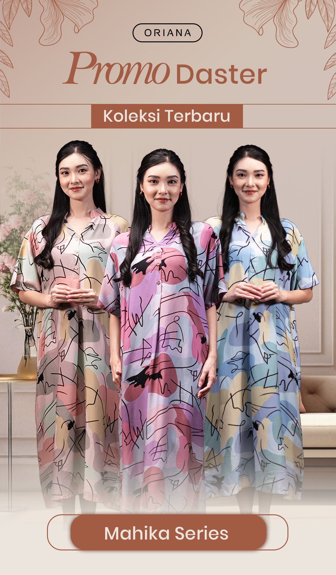 # FADS - Homewear Maxi-dress Mahika Memphis dan Matilda (109-1 pcs) logo