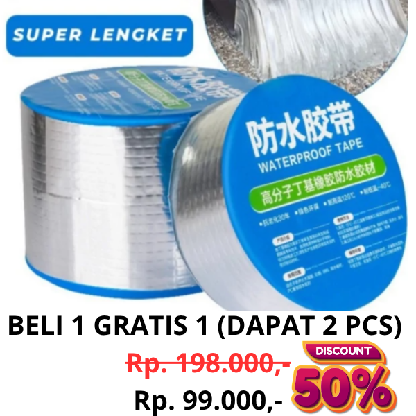 Waterproof Tape (penambal panci,ember dan genteng) logo